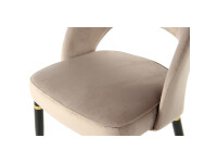 Stuhl Courtney 525 2er-Set Taupe / Gold