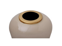 Bodenvase Art Deco 215 Taupe / Gold