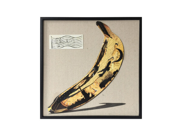 Papier Wandbild Banana 42cm x 42cm