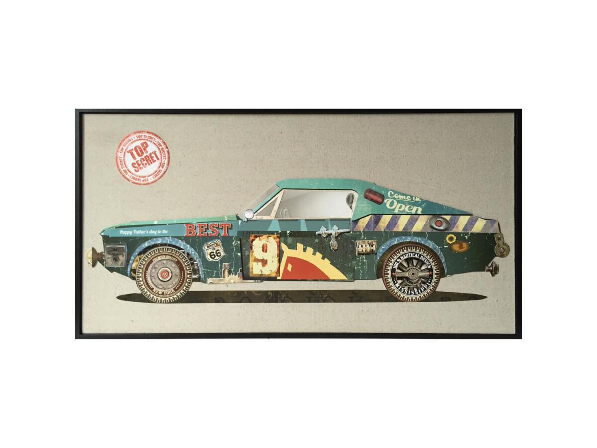 Papier Wandbild Rennwagen II 82cm x 42cm