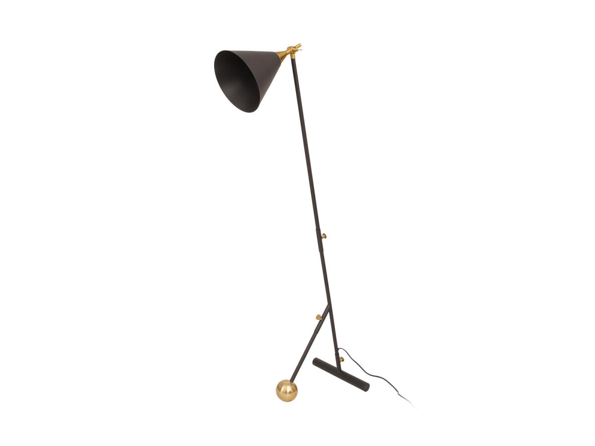 Stehlampe Celeste 225 Schwarz / Gold