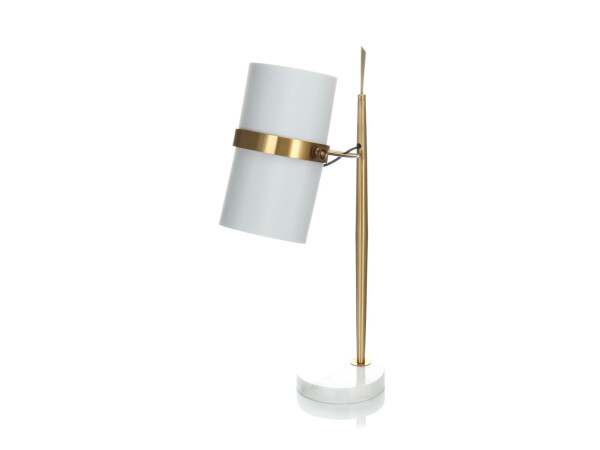 Tischlampe Novum 210 Weiß / Gold