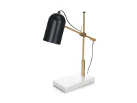 Tischlampe Spiro 110 Schwarz / Gold / Weiß