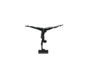 Skulptur Athlete 120 Schwarz