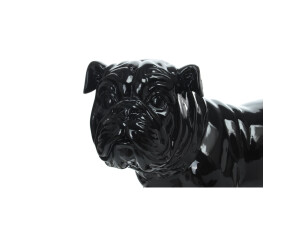 Skulptur Bulldog 21-J Schwarz