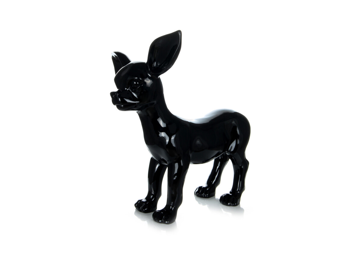 Skulptur Chihuahua 120 Schwarz