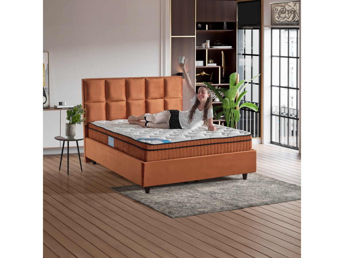 Boxspringbett "Sannos" mit Stauraum, inkl...