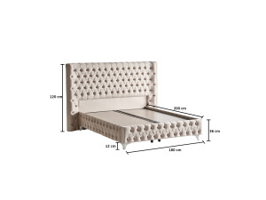 Boxspringbett "Palme" mit Stauraum, inkl Matraze und Aufbauservice