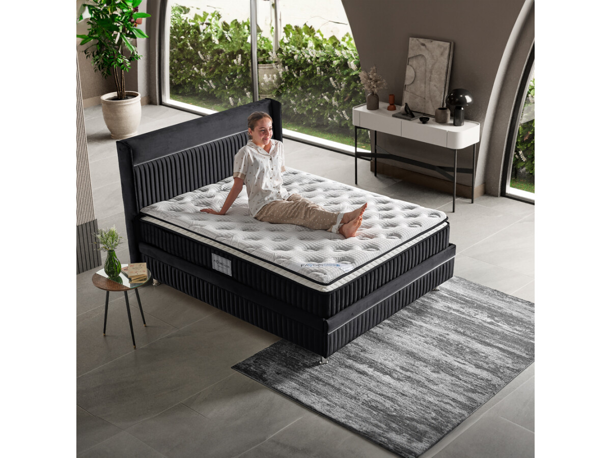 Boxspringbett "Balmain" mit Stauraum, inkl....