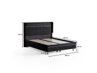 Boxspringbett "Balmain" mit Stauraum, inkl. Matratze und Aufbauservice