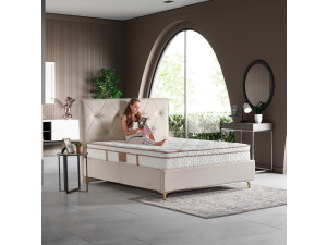 Boxspringbett "Aden" mit Stauraum, inkl. Matratze und Aufbauservice