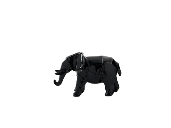 Skulptur Elephant 120 Schwarz