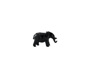 Skulptur Elephant 120 Schwarz