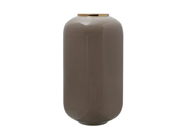 Vase Art Deco 275 Taupe / Gold