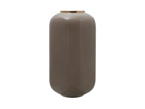 Vase Art Deco 275 Taupe / Gold