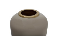 Vase Art Deco 275 Taupe / Gold