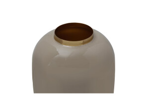 Vase Art Deco 355 Taupe / Gold