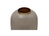 Vase Art Deco 355 Taupe / Gold