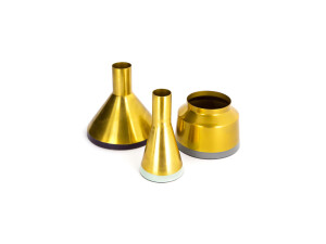 Vasen 3er Set Culture 140 Gold / Mint / Pflaume / Grau