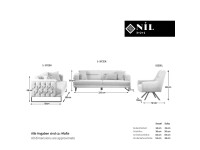 Couchgarnitur "Nil" Set