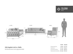 Couchgarnitur "Colonia" Set