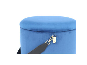 Hocker Arabella 125 2-er Set Blau / Schwarz