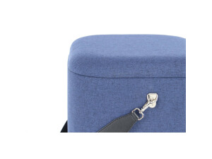 Hocker Arabella 225 2-er Set Blau / Schwarz