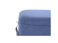 Hocker Arabella 225 2-er Set Blau / Schwarz