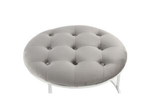 Hocker Becky 825 2er-Set Grau / Silber