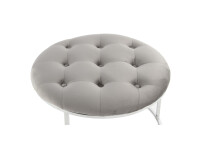 Hocker Becky 825 2er-Set Grau / Silber