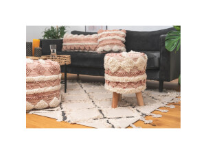 Hocker Bohist 225 Rosa / Creme