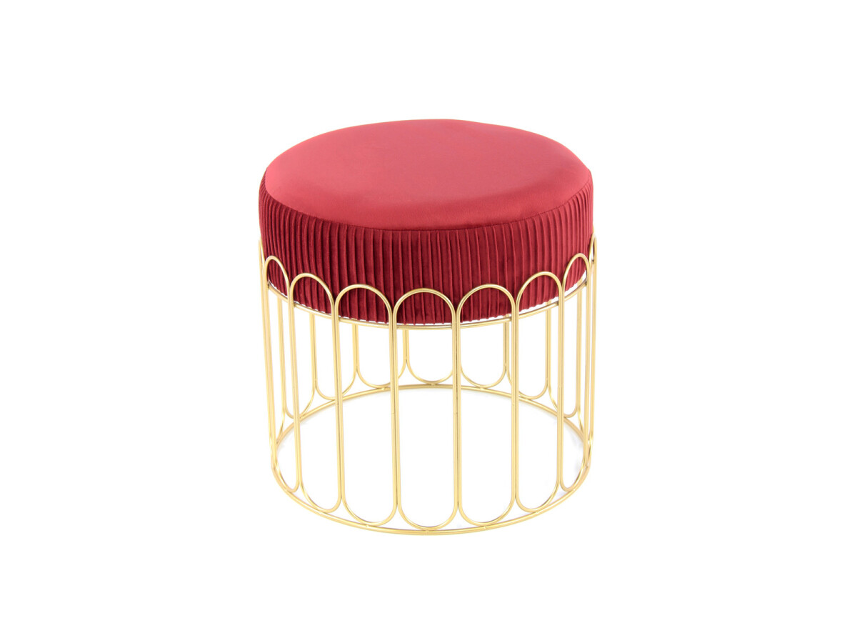 Hocker Cleopatra 425 Bordeaux / Gold