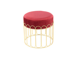 Hocker Cleopatra 425 Bordeaux / Gold