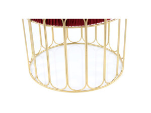 Hocker Cleopatra 425 Bordeaux / Gold