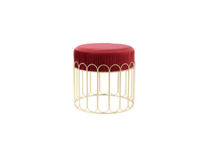 Hocker Cleopatra 425 Bordeaux / Gold