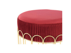 Hocker Cleopatra 425 Bordeaux / Gold