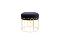 Hocker Cleopatra 425 Schwarz / Gold