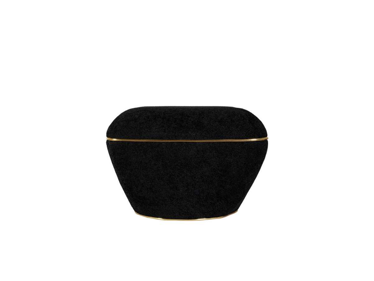 Hocker Contessa 135 Schwarz / Gold