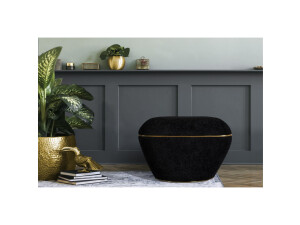 Hocker Contessa 135 Schwarz / Gold