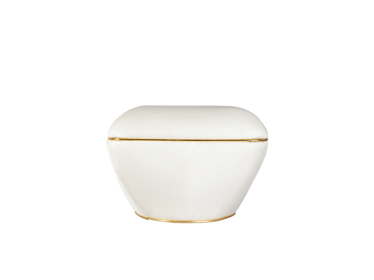 Hocker Contessa 145 Elfenbein / Gold