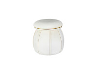 Hocker Corin 125 Elfenbein / Gold