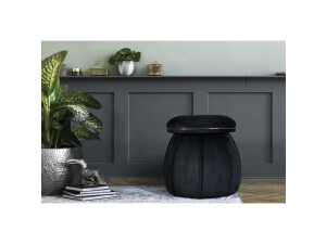 Hocker Corin 125 Schwarz / Graphit