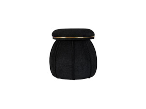 Hocker Corin 135 Schwarz / Gold