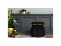 Hocker Corin 135 Schwarz / Gold