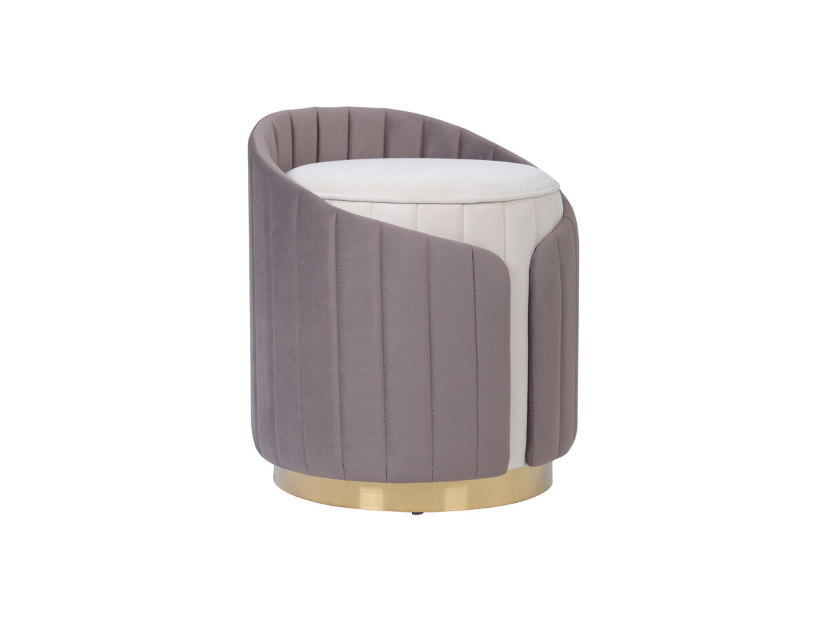 Hocker Corvin 125 Elfenbein / Taupe