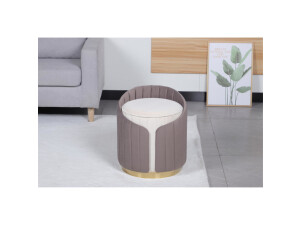 Hocker Corvin 125 Elfenbein / Taupe