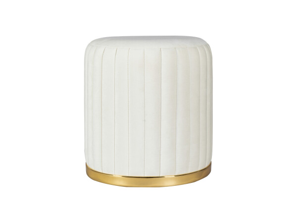 Hocker Doric 125 Elfenbein / Gold