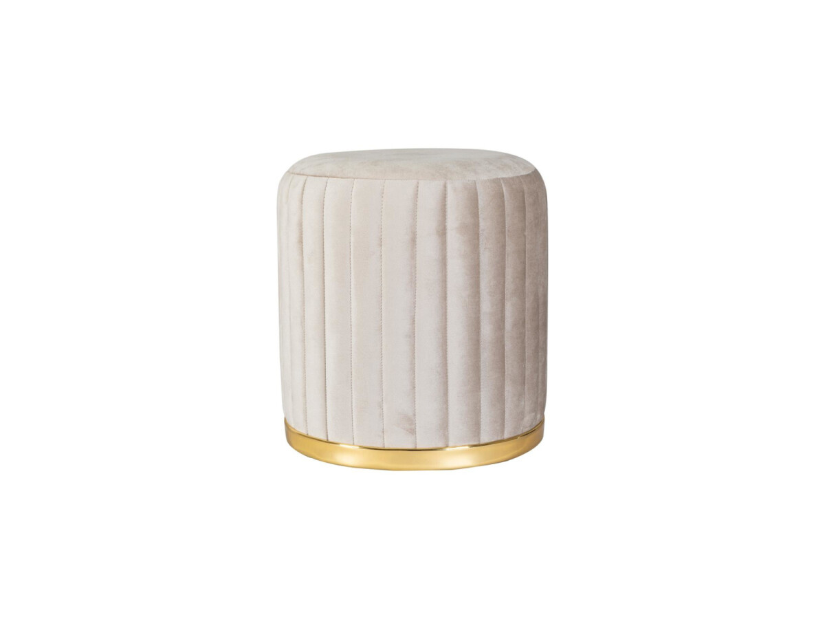 Hocker Doric 125 Taupe / Gold