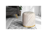 Hocker Doric 125 Taupe / Gold