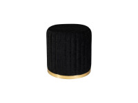 Hocker Doric 135 Schwarz / Gold